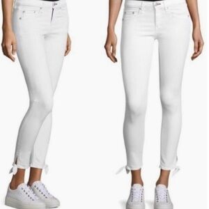 MSRP $225 Rag & Bone White Stevie Capri Jeans Size 32
